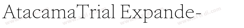 AtacamaTrial Expande字体转换